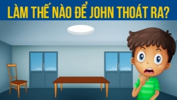 Câu đố: Làm thế nào để John thoát khỏi căn phòng này?