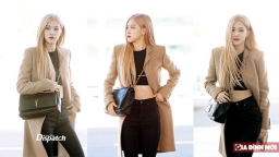 Rosé (BLACKPINK) khoe dáng đẹp, eo thon tại sân bay đốn tim cộng đồng mạng