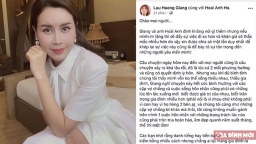 Lưu Hương Giang lần đầu lên tiếng về ồn ào ly hôn Hồ Hoài Anh sau 14 năm gắn bó