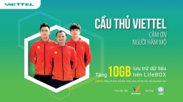 Cầu thủ Viettel FC tặng khách hàng 10GB lưu trữ dữ liệu trên nền tảng đám mây LifeBOX