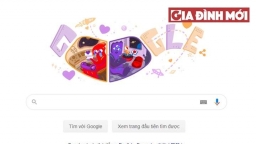 Lễ tình nhân Valentine 14/2: Google Doodles tràn ngập tình yêu