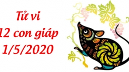 Tử vi 12 con giáp hôm nay 1/5: Tuổi Tý được nâng đỡ, tuổi Sửu có thể không may mắn