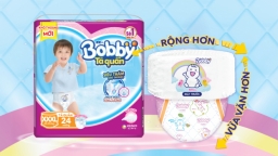 Tã quần Bobby ra mắt cỡ XXXL cho bé lớn đến 35kg