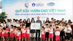 Niềm vui cho trẻ thơ từ triệu ly sữa ngọt ngào