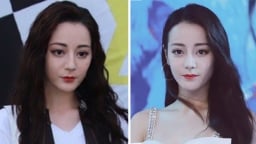 Địch Lệ Nhiệt Ba lộ nhan sắc lên xuống thất thường rõ rệt trong 2 lần xuất hiện gần nhất