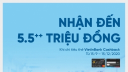 'Vui ra mắt - Cashback x3' từ VietinBank