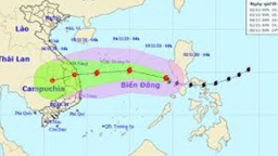 Tin bão: Bão số 10 giật cấp 12 đi vào biển đông, hướng vào các tỉnh từ Đà Nẵng đến Phú yên
