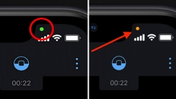 Chấm tròn màu cam và xanh ở góc màn hình iPhone có ý nghĩa gì?