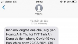 Chưa được tiêm vắc-xin COVID-19 nhưng nhiều người dân nhận được tin nhắn báo đi tiêm