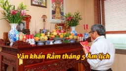 Văn khấn rằm tháng 5 âm lịch cúng gia tiên, thần linh chuẩn phong tục