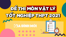 Đề thi môn Vật lý tốt nghiệp THPT 2021 tất cả mã đề đầy đủ nhất