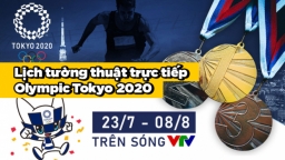 Lịch tường thuật trực tiếp Olympic Tokyo 2020 trên VTV6, VTV5, VTV9