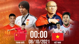 Trực tiếp bóng đá Việt Nam vs Trung Quốc 8/10 vòng loại World Cup 2022 VTV6, FPT Play