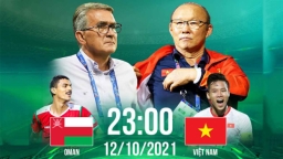 Trực tiếp bóng đá Việt Nam vs Oman 12/10 vòng loại World Cup 2022 VTV6, VTV5, FPT Play