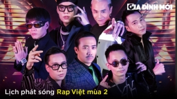 Lịch phát sóng Rap Việt mùa 2 trên HTV2, VieON, YouTube