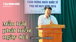 Những bài phát biểu ngày Quốc tế Phụ nữ 8/3 của hiệu trưởng hay và ngắn gọn nhất 2022