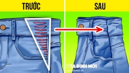 2 cách sửa quần jeans bị rộng bụng cực đơn giản, không cần máy khâu hay mang ra tiệm