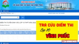 Tra cứu điểm thi vào lớp 10 Vĩnh Phúc 2022 nhanh nhất, chính xác nhất