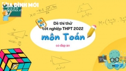 Đề thi thử tốt nghiệp THPT 2022 môn Toán mới nhất có đáp án