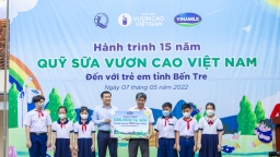 Quỹ sữa vươn cao Việt Nam và Vinamilk trao tặng 1,9 triệu ly sữa cho 21.000 trẻ em trong năm 2022