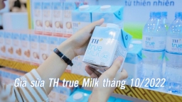 Bảng giá sữa TH True Milk chính hãng cập nhật tháng 10/2022