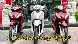 Bảng giá xe Vision tháng 11/2022 mới cập nhật: Giá hãng và giá đại lý chênh lệch cao