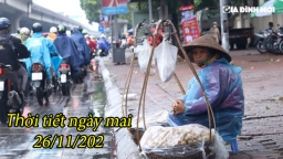 Dự báo thời tiết ngày mai 26/11: Miền Bắc không khí lạnh tăng cường