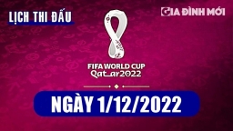 Lịch thi đấu World Cup 2022 hôm nay 1/12 và sáng mai 2/12