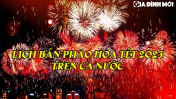 Lịch bắn pháo hoa Tết 2023 tại các thành phố trên cả nước