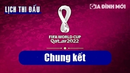 Lịch thi đấu bóng đá Chung kết World Cup 2022