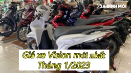 Giá xe Vision 2023 mới nhất tháng 1/2023: Giá bán lẻ cao hơn giá đề xuất từ hãng