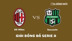 Nhận định AC Milan vs Sassuolo giải Serie A ngày 29/1/2023