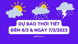 Dự báo thời tiết đêm nay và ngày mai 7/3/2023 trên cả nước