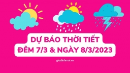 Dự báo thời tiết đêm nay và ngày mai 8/3/2023 trên cả nước