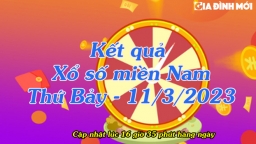 Xổ số miền Nam ngày 11/3/2023 - kết quả XSMN ngày 11/3 - sổ xố miền Nam thứ Bảy 11/3