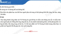 Đề thi môn Ngữ văn vào lớp 10 Quảng Bình năm 2023 có đáp án đầy đủ nhất