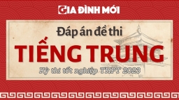 Đáp án đề thi môn Tiếng Trung Quốc tốt nghiệp THPT 2023