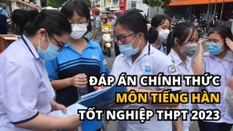 Đáp án chính thức môn Tiếng Hàn tốt nghiệp THPT 2023 của Bộ GD&ĐT