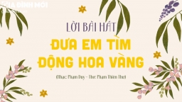 Lời bài hát Đưa Em Tìm Động Hoa Vàng