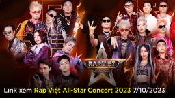 Link xem Rap Việt All-Star Concert 2023 ngày 7/10 trên VieON, YouTube