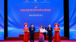 Bac A Bank được vinh danh 'Doanh nghiệp tiêu biểu vì người lao động năm 2023'