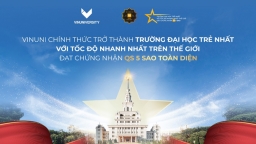 VINUNI trở thành Đại học trẻ nhất, với tốc độ nhanh nhất thế giới đạt chứng nhận QS 5 sao