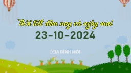 Dự báo thời tiết ngày mai 23/10/2024 trên biển và đất liền