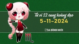 Tử vi 12 cung hoàng đạo ngày 5/11/2024: Bọ Cạp tràn đầy năng lượng và quyết tâm