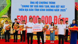 Nutifood ủng hộ 500 triệu “Chung tay xóa nhà tạm, nhà dột nát” tỉnh Bình Dương