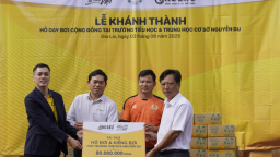 Quỹ phát triển tài năng Việt trao tặng hồ dạy bơi miễn phí cộng đồng tại Gia Lai