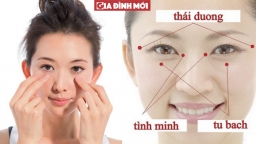 Ấn vài huyệt vị sau, mắt nhiều nếp nhăn, quầng thâm tới đâu cũng biến mất