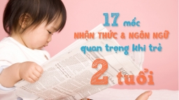 [Infographic] 17 mốc phát triển quan trọng về nhận thức và ngôn ngữ trẻ cần đạt khi 2 tuổi