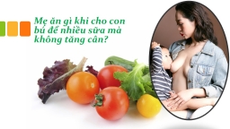 Nguyên tắc giảm cân an toàn và hiệu quả với các mẹ cho con bú