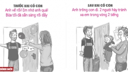 Bộ tranh về những trải nghiệm chân thực khi lần đầu làm mẹ